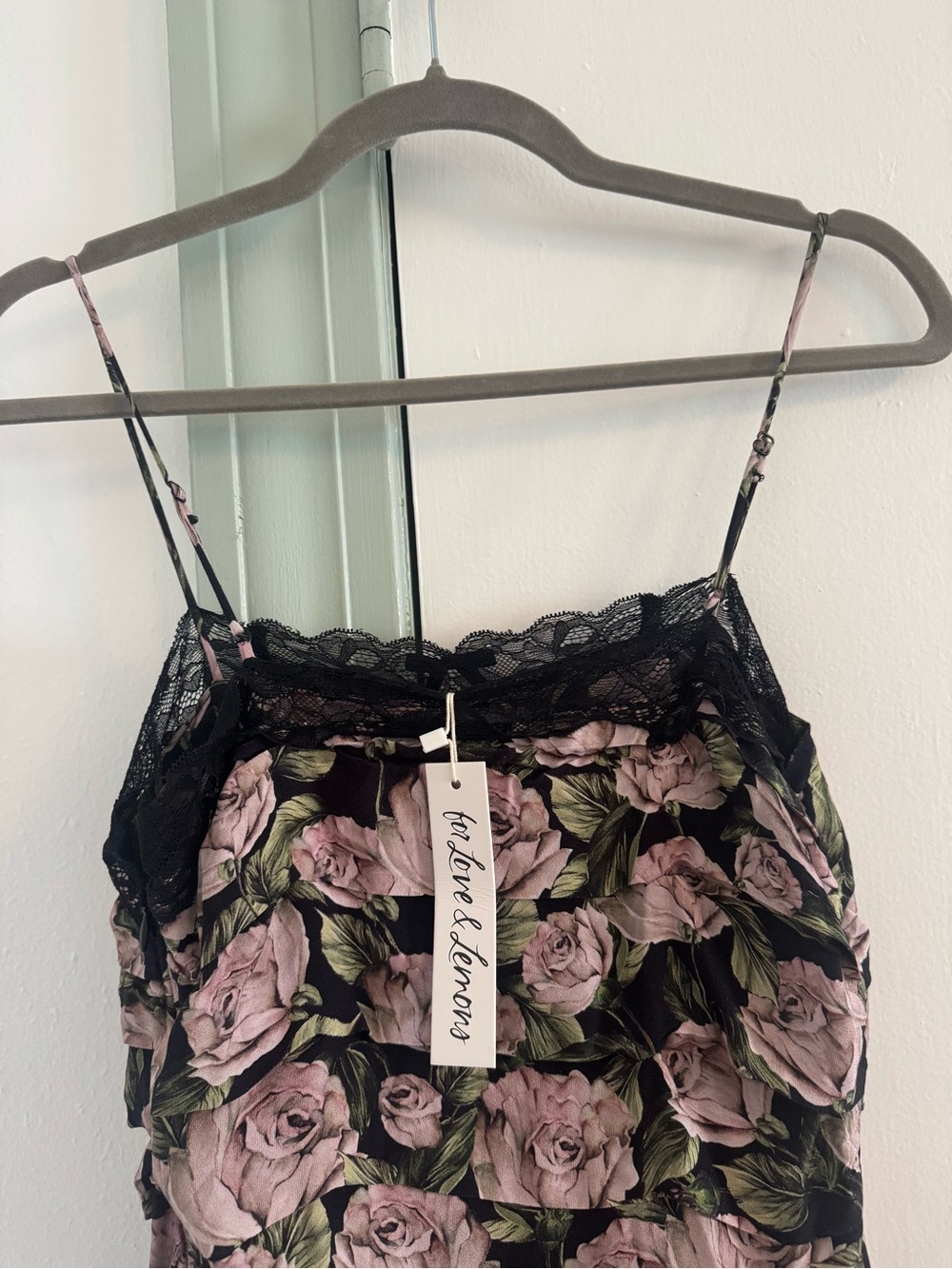 For Love and Lemons Rose Dress with Lace Trim - NWT - Picture 8 of 10